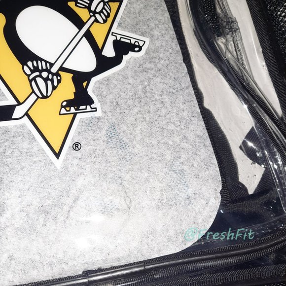 🆕Pittsburgh Penguins Hockey Logo Clear Backpack - Picture 8 of 10